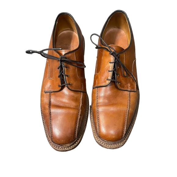 Allen Edmonds Other - Allen Edmonds "Hillcrest" Mens Size 8.5 Cognac Brown Leather Dress Shoes Oxfords